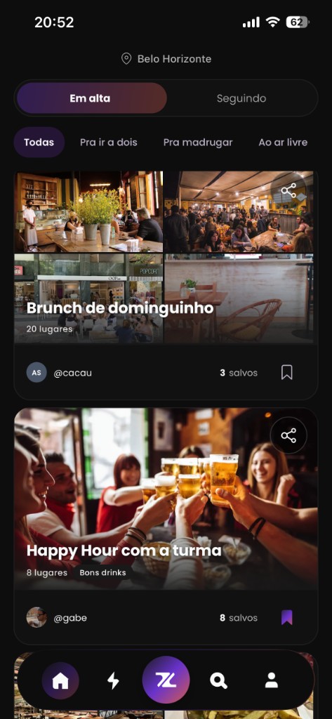 Descubra novos lugares para ir